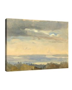 Йохан Кристиан Дал - Облаци с речен пейзаж №12435